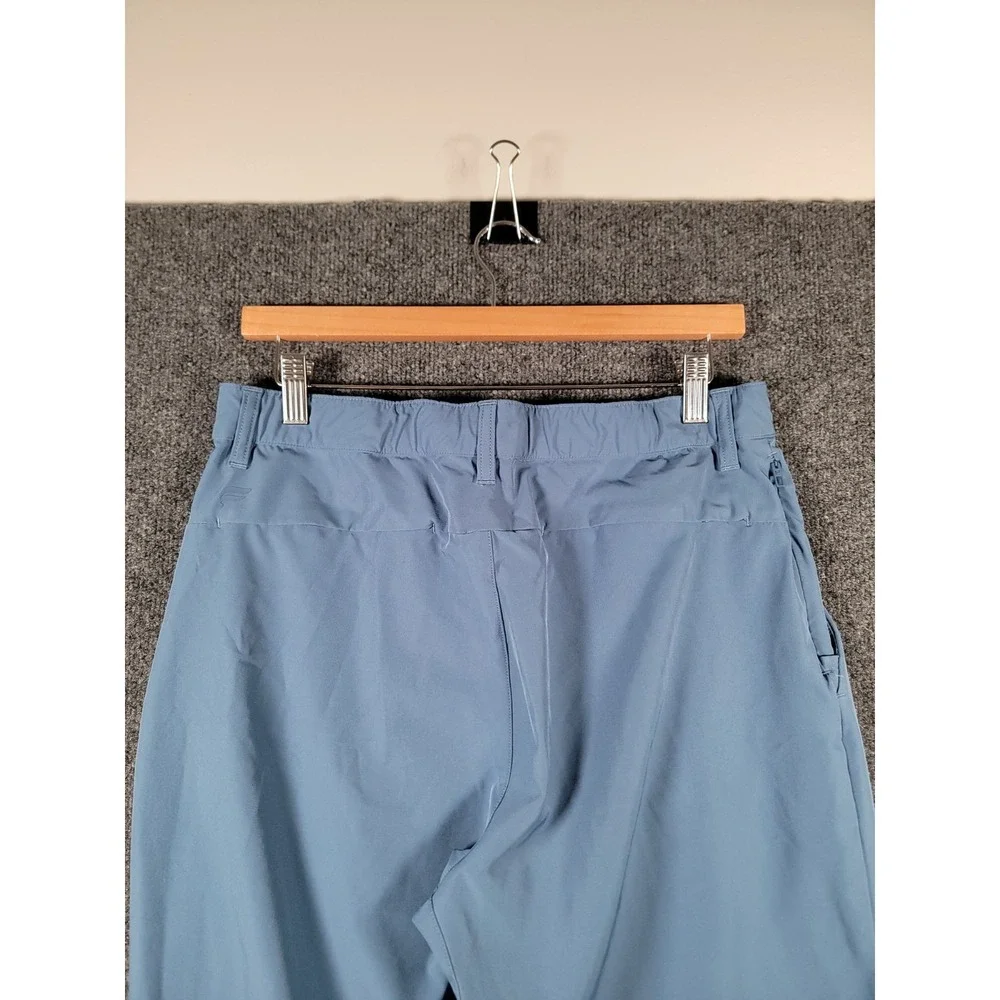Fabletics Slim Fit Performance Trouser Pants Mens 30x27 Blue Zipper Pockets Gym